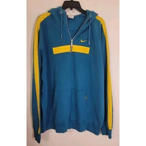 CBF Brasil Hoodie Mens XXL 2XL Pullover Nike Club Brasil Futbol Soccer Teal Yell